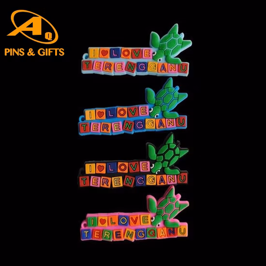 20 Farben Werbe-Souvenir 3D-Weichgummi-PVC-Kühlschrankmagnet