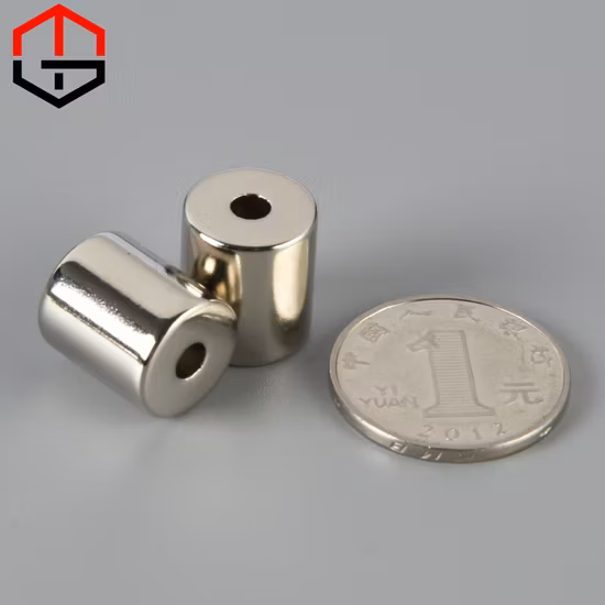 N48 Permanenter Zylinder-Neodym-Magnet mit Loch für Sensoren